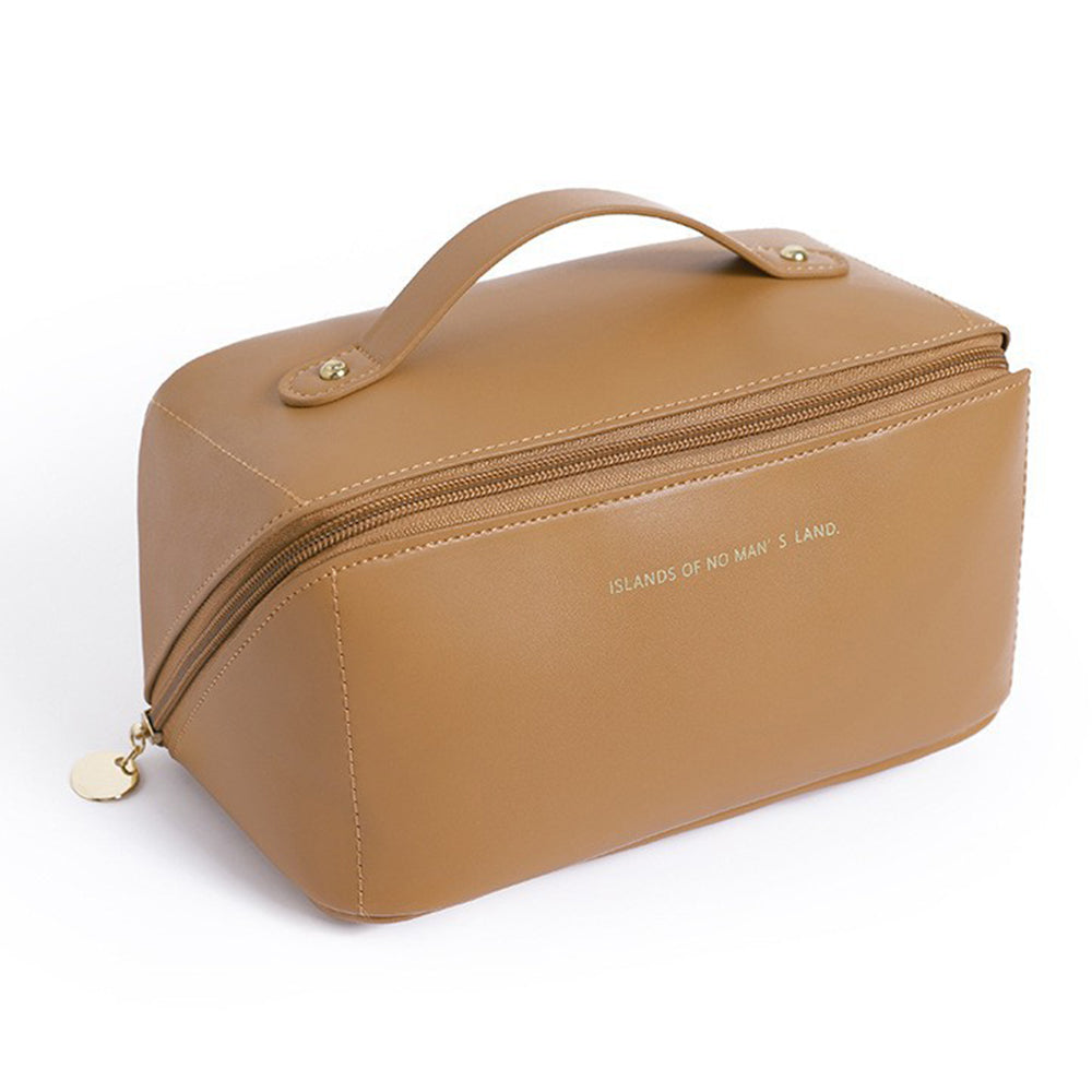 HK8293 Large Capacity Cosmetic Storage Pouch Portable PU Leather Makeup Organization Bag Travel Toiletry Organizer Bag HK8293 Large Capacity Cosmetic Storage Pouch Portable PU Leather Makeup Organization Bag Travel Toiletry Organizer Bag